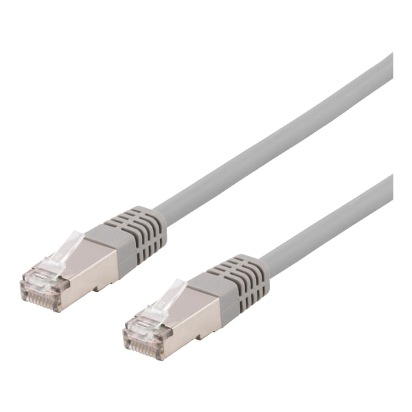 S/FTP Cat6 patch cable, LSZH, 5m, grey