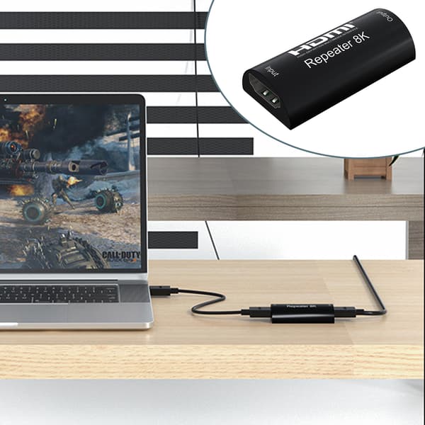 HDMI-forstærker / repeater Black Black