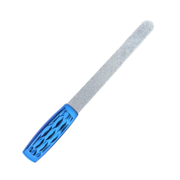 Dubbelsidig nagelfil i rostfritt stål Blå