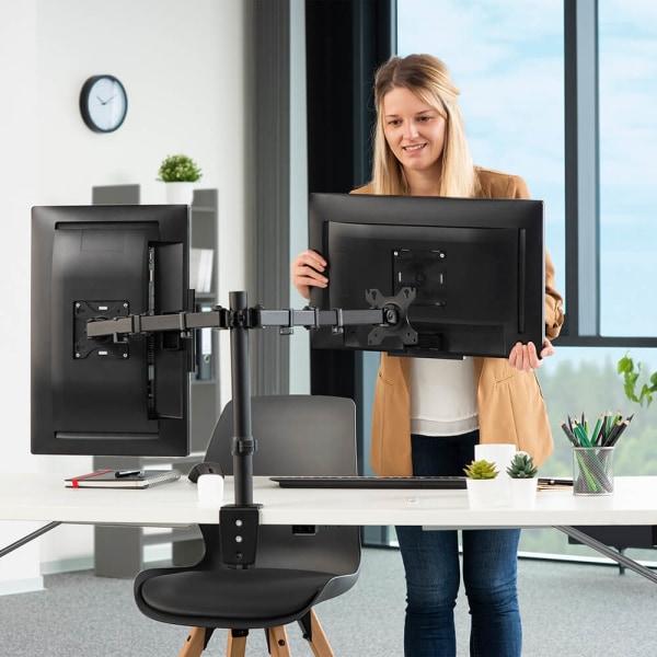 HAMA Monitorfäste För Två Bildskärmar 13"- 32"