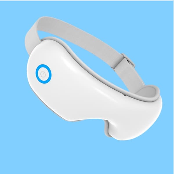 Øjenmassager med lufttryk, vibration, varme, Bluetooth, musik og stemmeudsendelse - Lindre træthed White White