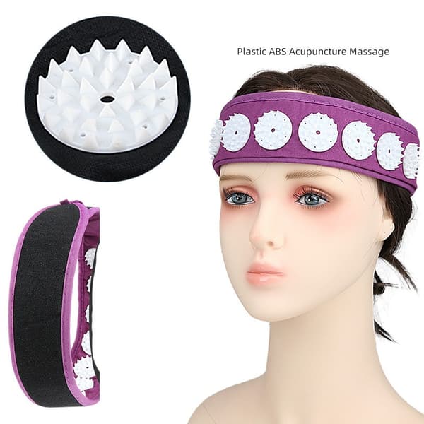 Akupunktur Massage Pannband Set (4-Pack) - Smärtlindring & Avslappning