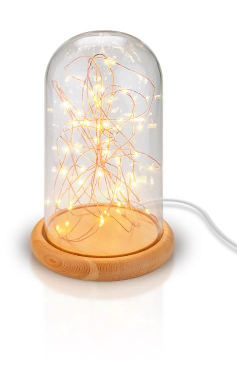 Lasikupu mikro-LED-mikrovalolenkillä