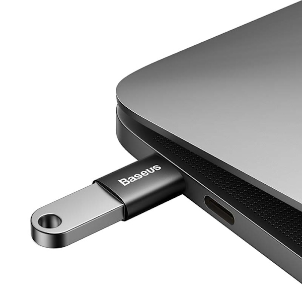 Baseus Ingenuity USB-C till USB-A-adapter OTG (svart)