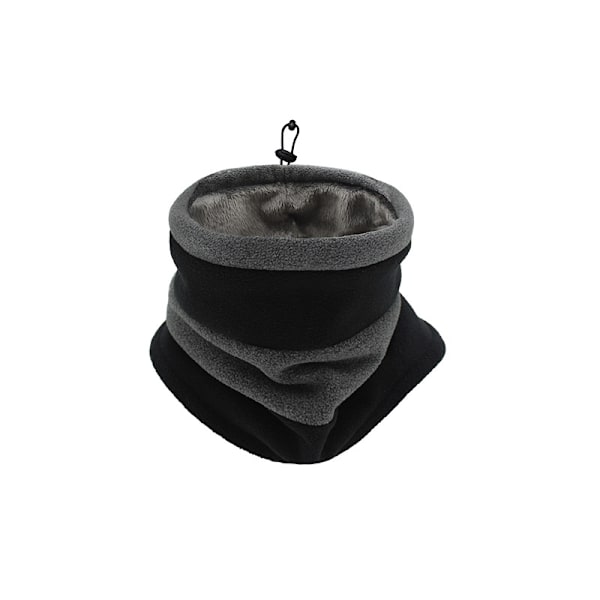 Lämmin ja tuulenpitävä fleece-kauluri - Täydellinen pyöräilyyn ja juoksuun Musta
