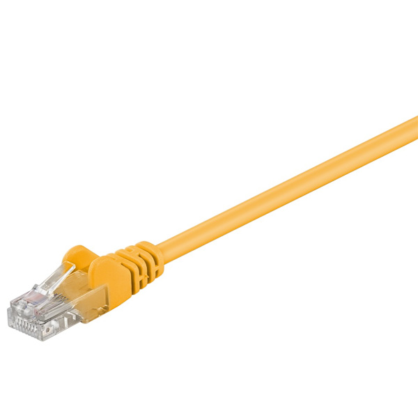 Patchkabel CAT 5e, U/UTP, gul, 15 m