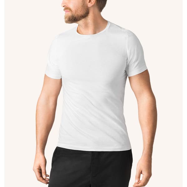 T-shirt Herre Alignment Bomuld  Hvid XXL