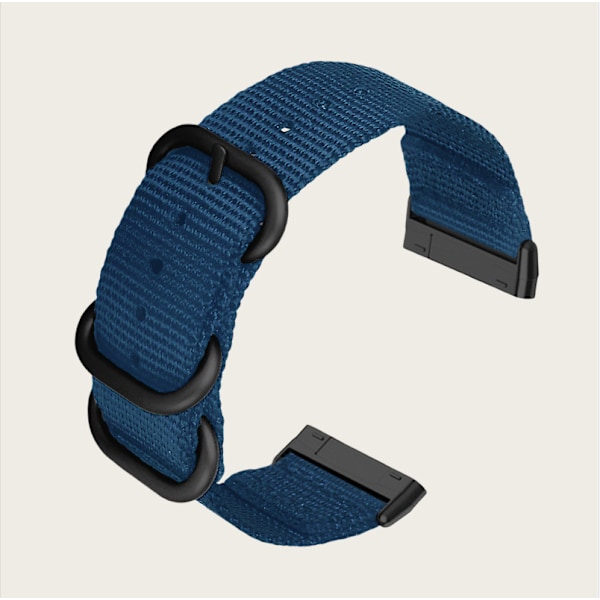 Nylon Canvas Armband för Fitbit Versa 3/Sense Blå