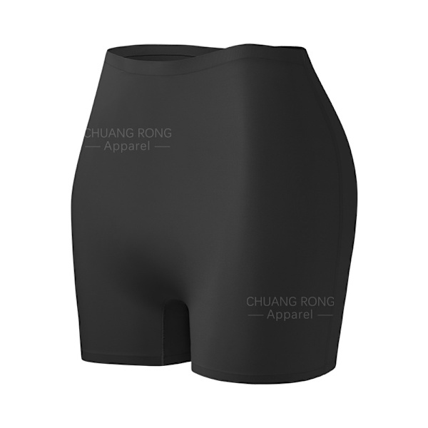 Sömlösa säkerhetsshorts med mitten av midjan för kvinnor, 3-pack XL