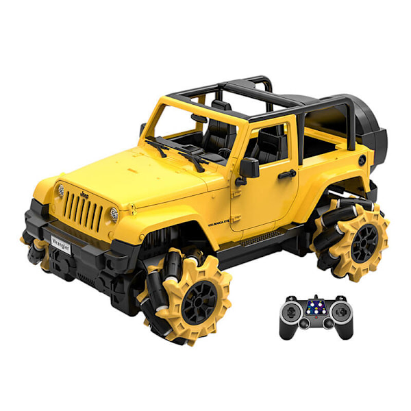 Kauko-ohjattu auto 1:16 Double Eagle (keltainen) Jeep (drift) E348-003