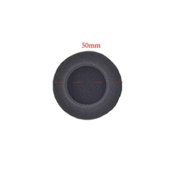 5 par öronkuddar för in-ear hörlurar Svart 50mm