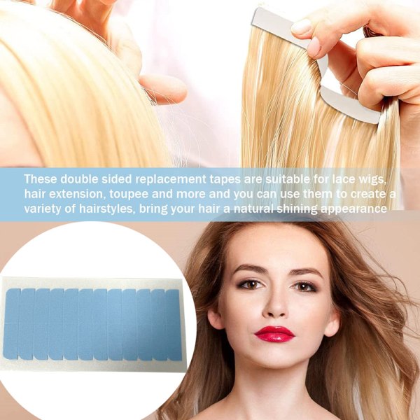 INF Dubbelsidig tejp för hårförlängning/peruk 10 ark 240 sticker