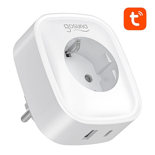 Gosund SP6 16A USB-C 20W Tuya smart WiFi/Bluetooth-stik