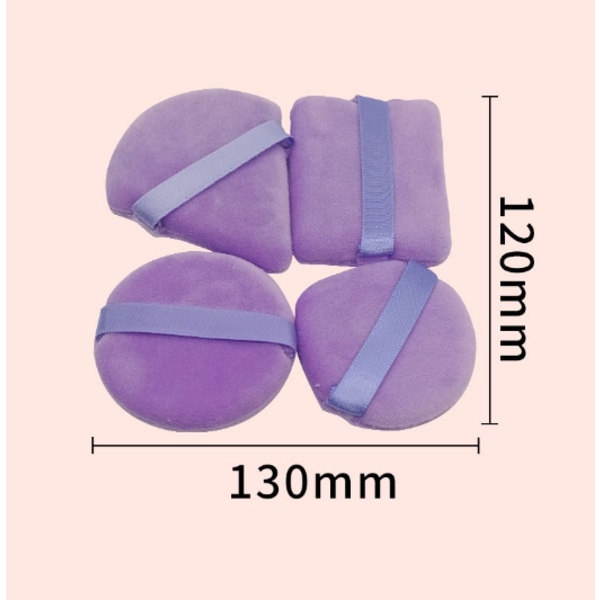 Powder Puffs 4-pack Lila