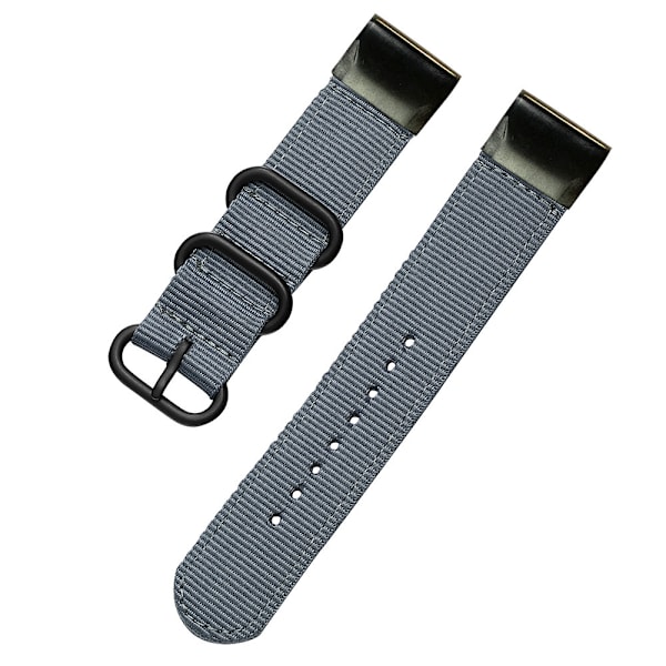 Quick Release Nylon urrem til Garmin Fenix 5/6 Grå
