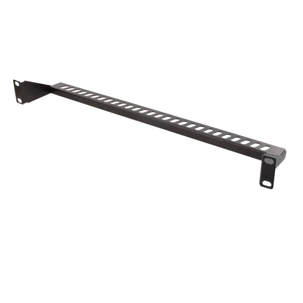 Cable support for 19" installation, 1U, black