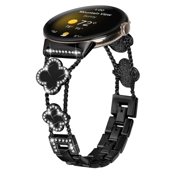Cloverlink-ketju Google Pixel Watchille Black Black