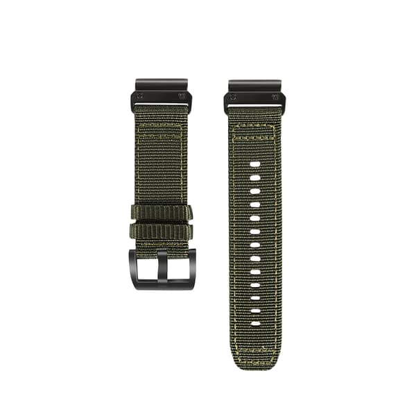 Snabbfäste Väv Nylon Canvas Klockarmband för Garmin 22 mm 22 mm