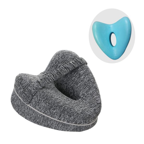 Hjärtformad Ergonomisk Benkudde - Ortopedisk Kudde Grå