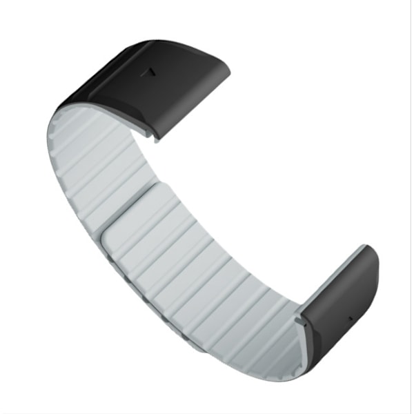 Garmin Fenix-rem, magnetisk silikone Garmin-urrem kompatibel med Fenix 8/7/6/5 Sort 22 mm