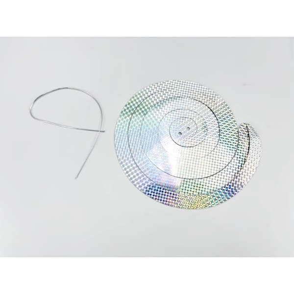 Fågelskrämmor - Reflekterande Spiraler Silver