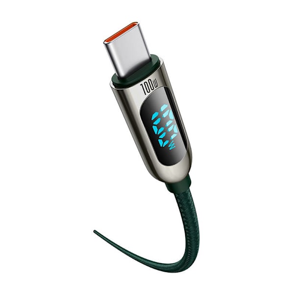Baseus Displaykabel USB-C till USB-C 100W 1m (grön)