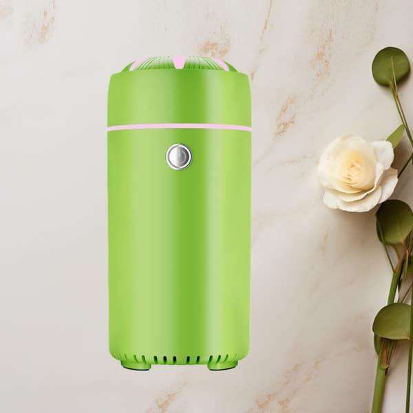 Bärbar Bil/Hemma Aromdiffuser Luftfuktare med 7-Färgs LED Green Green