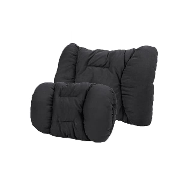 Auton ristiseläntuen tyynysetti - niskatuki + ristiseläntuki Black Black