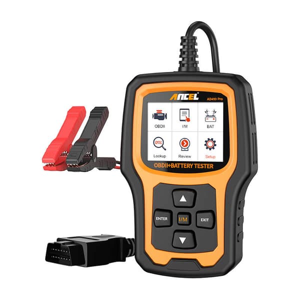 2-i-1 diagnostisk skanner OBD2 och batteritestare Ancel AD410 PRO