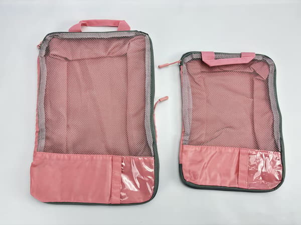 Set med 2 packkuber för reseorganisation Pink Pink