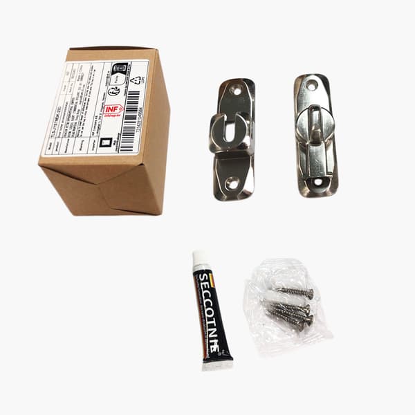 Dørlukker - 90°/180° Universal (Med/Uden Boring) Silver Silver