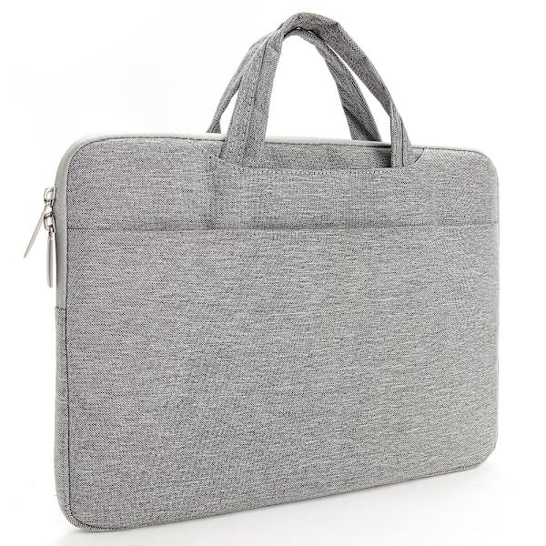 Fodral för bärbar dator, stötsäker skyddande datorbärfodral med framficka Grey S Grey S