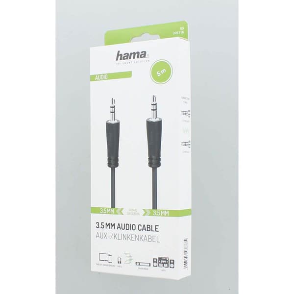 Kabel Ljud 3.5mm-3.5mm 5.0m