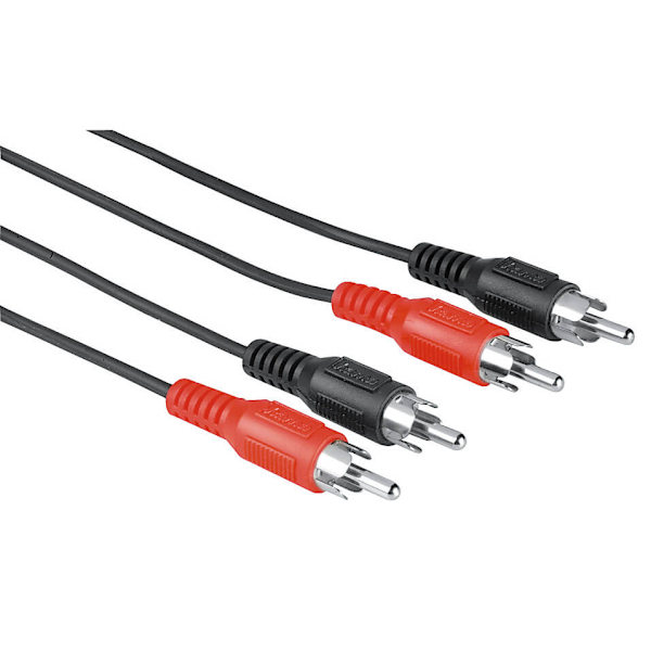 Kabel 2xRCA 2xRCA 25 pack Bulk 1.2m