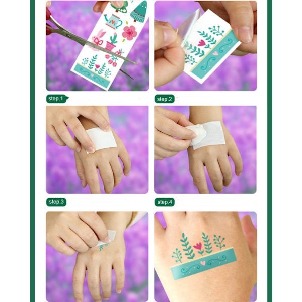 Temporära Vattentäta Tatueringar, 14-pack Fjäril