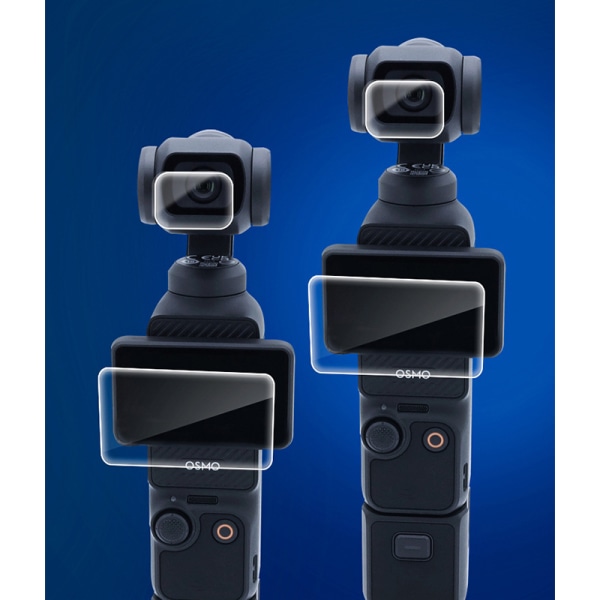 2 linsskydd, 2 skärmskydd för DJI OSMO Pocket 3