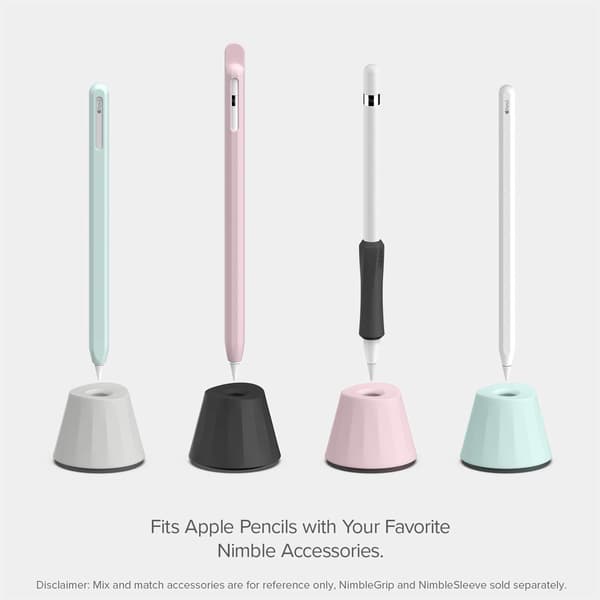 Silikonipidike Apple Pencil iPadille Black Black