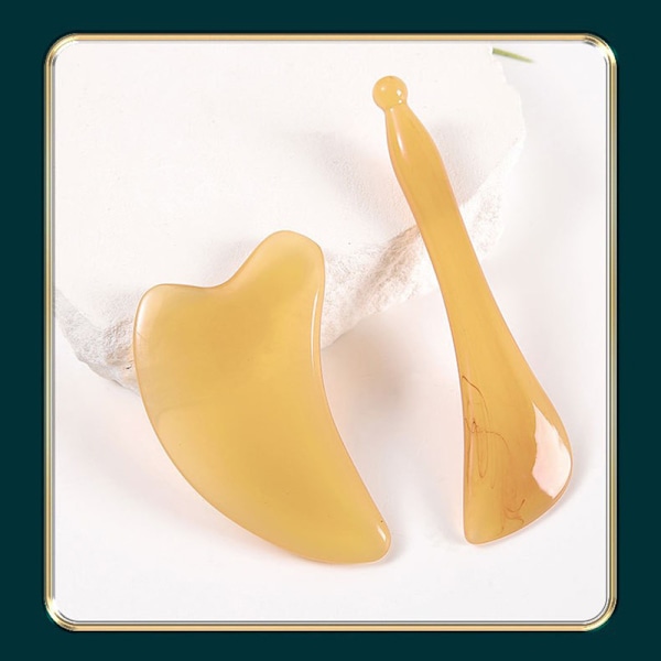 Gua Sha Skrapmassageverktyg Set Ansikts- och Kroppsskrapa