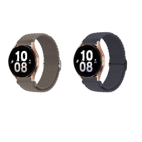 2-Pack Sport Woven Watch Band Grå+blå