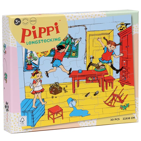 Pippi Träpussel 30 bitar