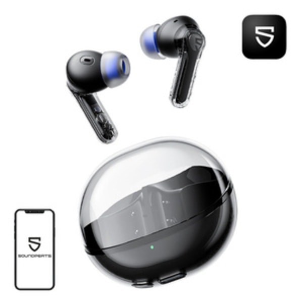 Høretelefoner Soundpeats Clear (sort)