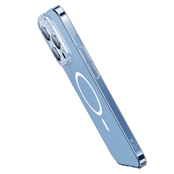 Baseus Crystal läpinäkyvä magneettikotelo ja karkaistu lasisetti iPhone 14 Pro Maxille