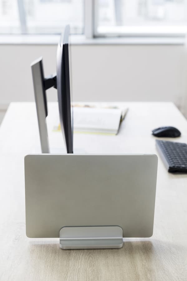 Adjustable vertical laptop holder, 5kg, alumimnum