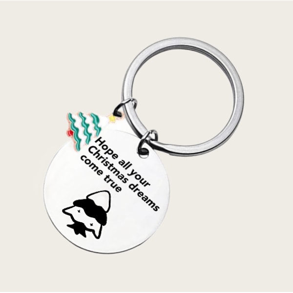 Christmas Tree Bell Keychain - Festlig julegave model 1
