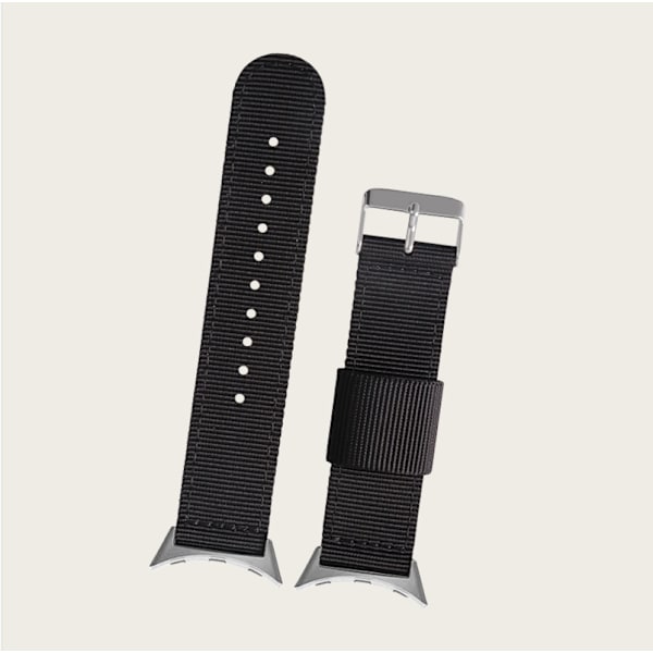 Flettet nylon urrem til Google Pixel Watch 1/2/3 Sort