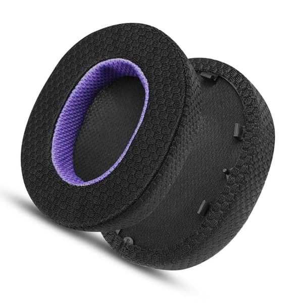 Utbytesöronkuddar för Sony WH-1000XM5 Hörlurar - Svart/Lila Mesh