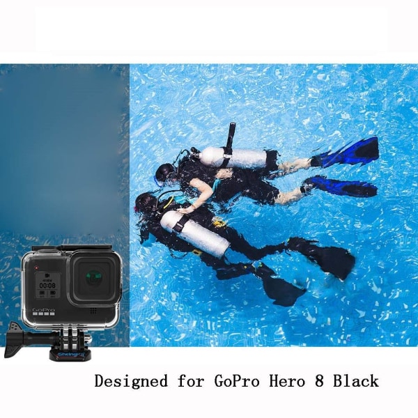 GoPro Hero 8 Black vattentätt skal IP68 Transparent