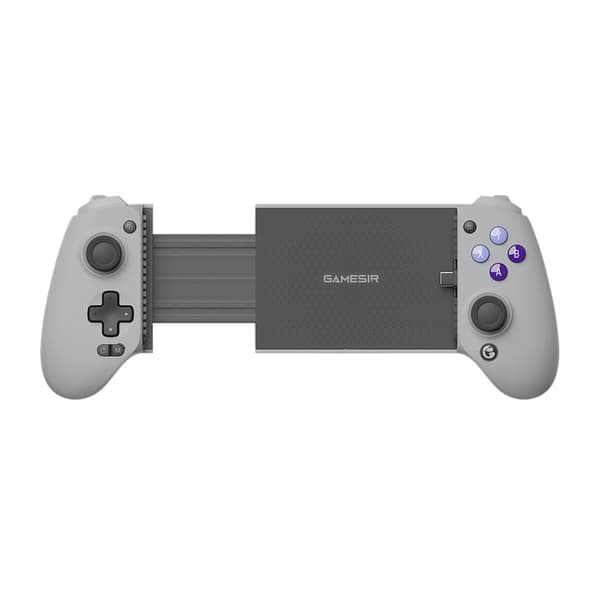 GameSir G8 Galileo USB-C mobilcontroller med telefonholder til mobilspil, Hall-effekt-styrepinde og pass-through-opladning (grå) (N)