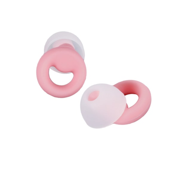Støjreducerende ørepropper - Pink silikone, 1 par