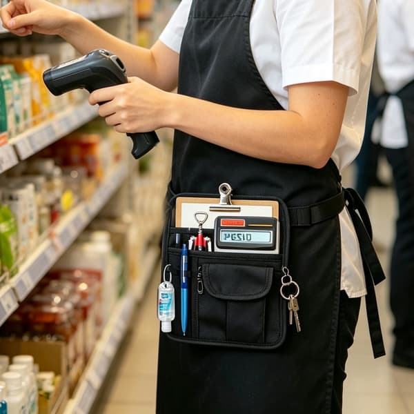 Bältesväska för servitörer - Midjeväska för restaurang Black Black